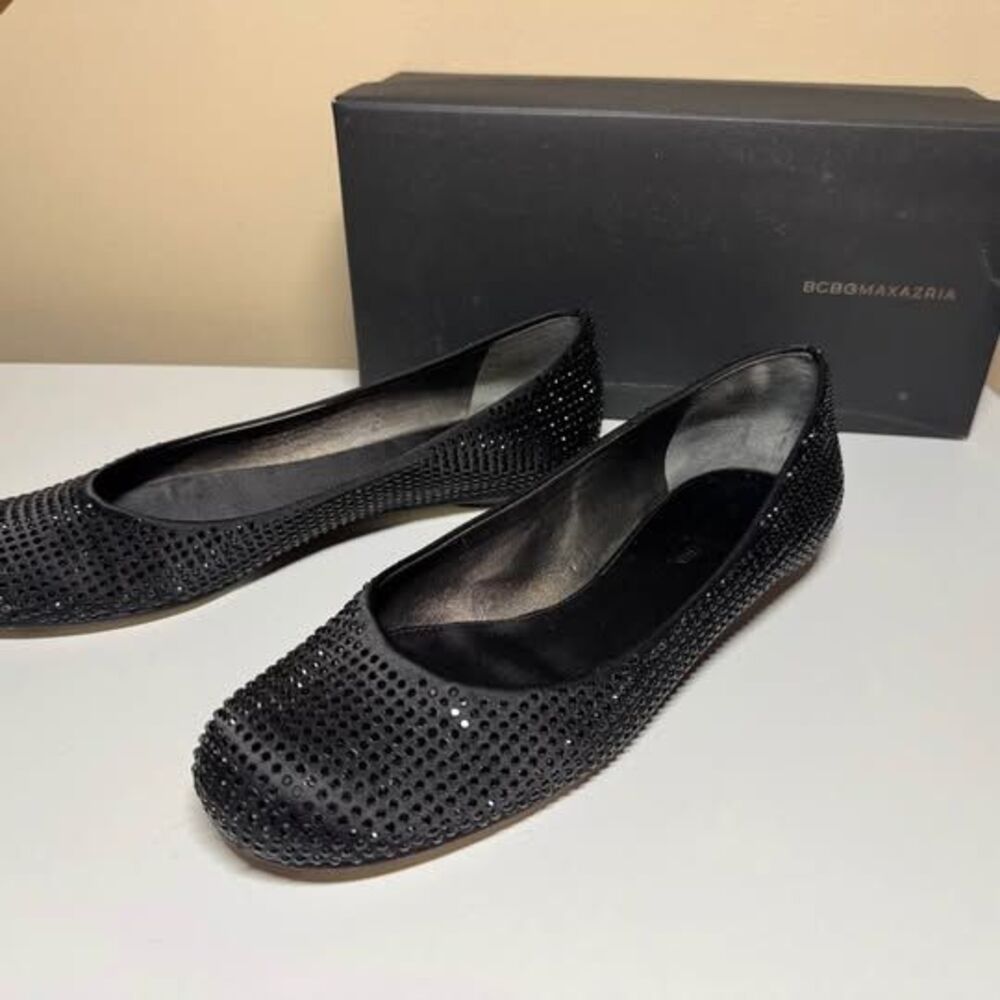 BCBGMaxazria Rhinestone Ballet Flats (Style: MA-Carminis) Size 8.5